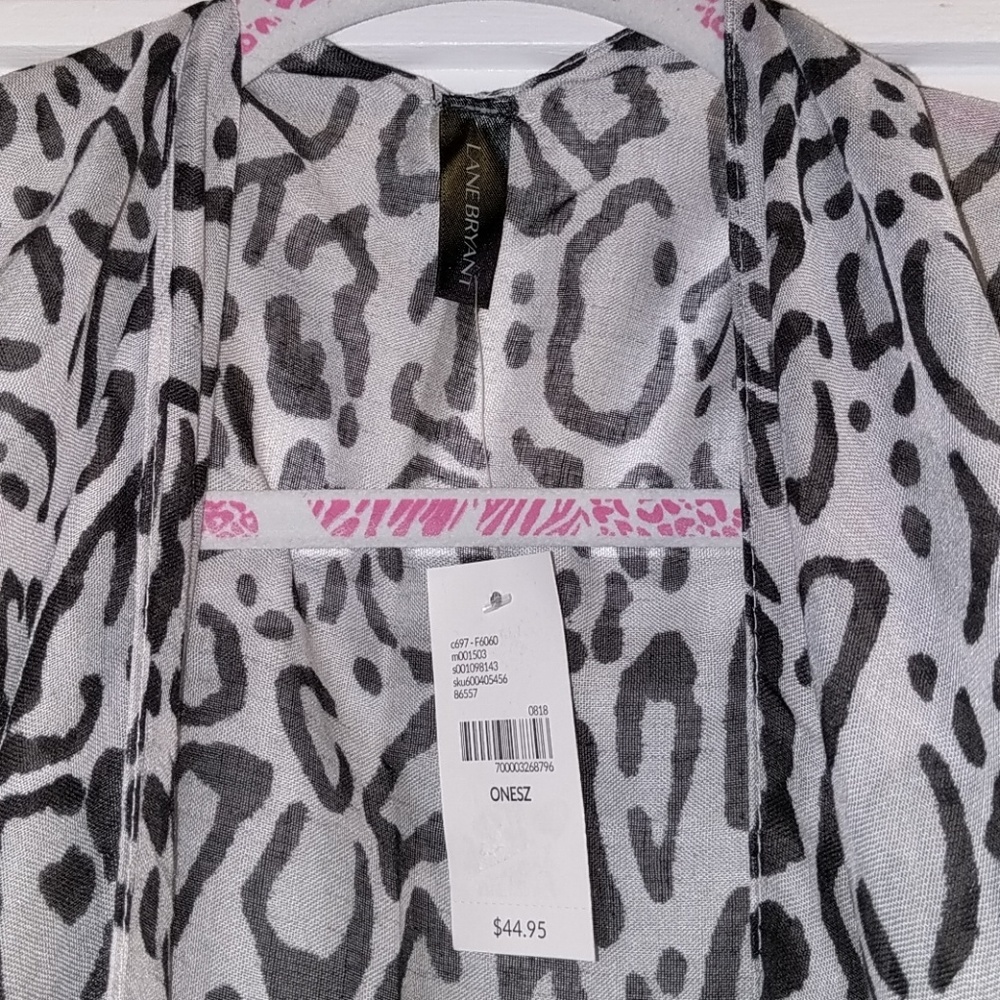 Lane Bryant Animal Print Leopard Cover Up NWT - Picture 2 of 5